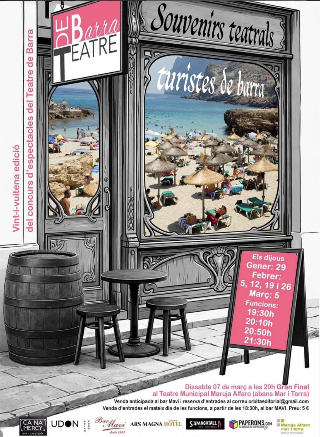 Teatro de Barra 2026 - Ruta de microteatro por bares en Palma